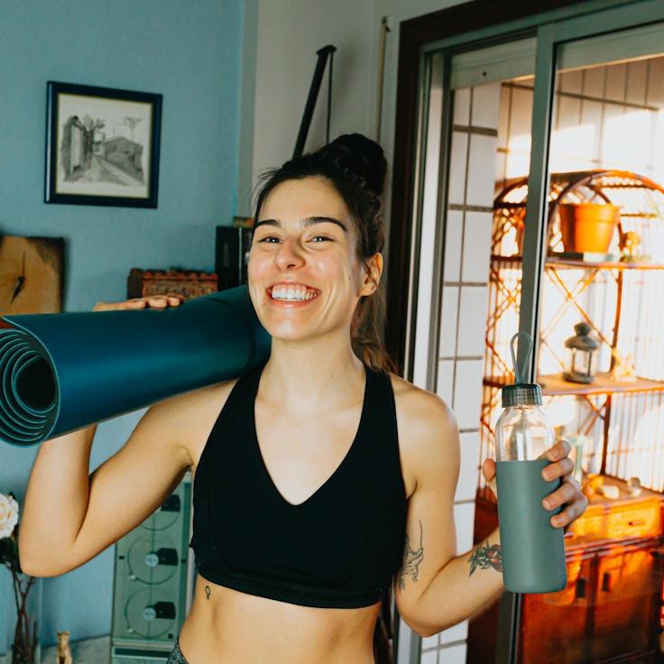 Modern fitness club interior